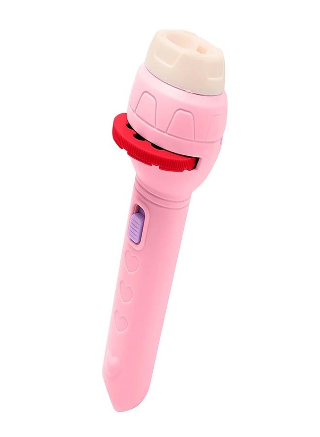 DealFry Mini Projector Flashlight Torch with 3 Random Slids, 24 Patterns Education Learning Toy, Early Cognitive Ability Development Play Tool for Kids (Assorted Pink) - Image 2